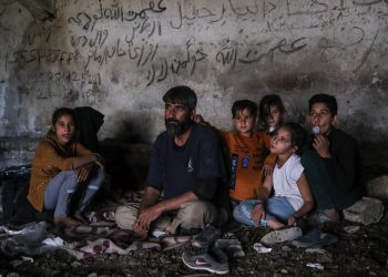 epa09323128 (21/33) An Afghan family rests in an abandoned shepherd's house near the Turkish city of Van after crossing the Iran-Turkey border, 08 June 2021.  Afghans, Pakistanis, and Iranians with no prospects of a decent future at home are forced to leap into the unknown and gamble on their quest for a dream that for many turns out to be a nightmare. For many is an all-or-nothing bet.  EPA-EFE/SEDAT SUNA ATTENTION: For the full PHOTO ESSAY text please see Advisory Notices epa09323103 and epa09323104