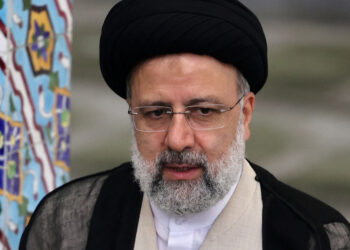 Iranian ultraconservative cleric and presidential candidate Ebrahim Raisi gives a news conference after voting in the presidential election, at a polling station in the capital Tehran, on June 18, 2021. - Raisi on June 19 declared the winner of a presidential election, a widely anticipated result after many political heavyweights were barred from running. (Photo by ATTA KENARE / AFP)