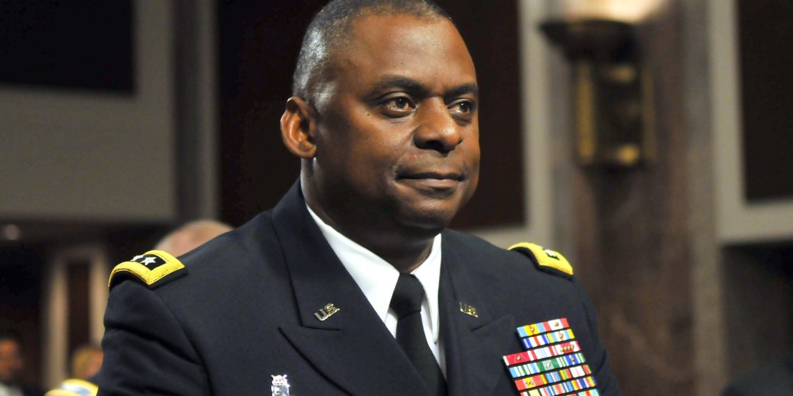 US Army Lt. Gen. Lloyd Austin III sits at the witness table during a Senate Armed Services Committee on Military Nominations hearing for his pending reappointment to be general and commander of United States Forces-Iraq in the Dirksen Senate Office Building on Capitol Hill in Washington, DC, June 24, 2010.  AFP PHOTO/ROD LAMKEY JR (Photo credit should read ROD LAMKEY JR/AFP via Getty Images)