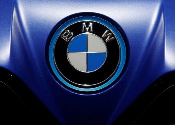 FILE PHOTO: BMW logo is seen during Munich Auto Show, IAA Mobility 2021 in Munich, Germany, September 8, 2021. REUTERS/Wolfgang Rattay