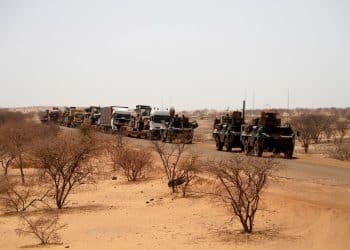 The last French convoy from Operation Barkhane leaves Gossi, Mali April 18, 2022. Picture taken April 18, 2022. REUTERS/Paul Lorgerie