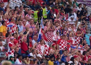 RECORD DATE NOT STATED  FIFA World Cup, WM, Weltmeisterschaft, Fussball Qatar 2022 Croatia vs Canada Fans o Aficion during the game Croatia vs Canada, Corresponding to Group F of the FIFA World Cup Qatar 2022, at Khalifa International Stadium, Al Rayyan, Doha, on November 27, 2022. brbr Fans o Aficion durante el partido Croacia vs Canada, correspondiente al Grupo F de la Copa Mundial de la FIFA Qatar 2022, en el Estadio Internacional Khalifa, Al Rayyan, Doh, Doha, el 27 de noviembre de 2022. AL RAYYAN DOHA QATAR PUBLICATIONxNOTxINxMEXxCHNxRUS Copyright: xCristianxdexMarchenax 20221127_13516