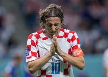 RECORD DATE NOT STATED  FIFA World Cup, WM, Weltmeisterschaft, Fussball Qatar 2022 Japan vs Croatia OF Luka Modric of Croatia during the game Japan vs Croatia, corresponding to the round of 16 of the FIFA World Cup Qatar 2022, at Al Janoub, Al Wakrah, Doha, on December 05, 2022. brbr Luka Modric de Croacia durante el partido Japon vs Croacia correspondiente a los octavos de final de la Copa Mundial de la FIFA Catar 2022, en el Estadio Al Janoub, Al Wakrah, Doha, el 05 de Diciembre de 2022 AL WAKRAH DOHA QATAR PUBLICATIONxNOTxINxMEXxCHNxRUS Copyright: xDavidxLeahx 20221205_4331