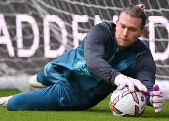 NEWCASTLE UPON TYNE, ENGLAND - SEPTEMBER 17: Loris Karius of Newcastle United warms up prior to the Premier League match between Newcastle United and AFC Bournemouth at St. James Park on September 17, 2022 in Newcastle upon Tyne, England. (Photo by Stu Forster/Getty Images)