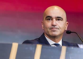 Belgium's national team coach Roberto Martinez speaks during the announcement of the national team squad members for the upcoming FIFA World Cup 2022 at the team headquarters in Tubize, Belgium, Thursday, Nov. 10, 2022. (AP Photo/Geert Vanden Wijngaert)