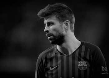 MADRID, SPAIN - FEBRUARY 27: Gerard Pique of FC Barcelona  during the Spanish Copa del Rey  match between Real Madrid v FC Barcelona at the Santiago Bernabeu on February 27, 2019 in Madrid Spain (Photo by David S. Bustamante/Soccrates/Getty Images)