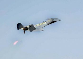 A handout picture provided by the Iranian Army office on September 8, 2022 shows an Iranian drone during a military drill in Nasrabad in the central province of Isfahan. (Photo by Iranian Army office / AFP) / === RESTRICTED TO EDITORIAL USE - MANDATORY CREDIT "AFP PHOTO / HO / IRANIAN ARMY OFFICE" - NO MARKETING NO ADVERTISING CAMPAIGNS - DISTRIBUTED AS A SERVICE TO CLIENTS ===