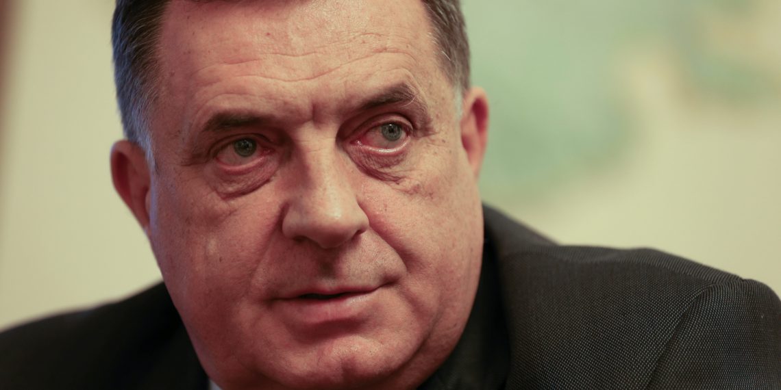 Milorad Dodik, Serb member of the Presidency of Bosnia and Herzegovina speaks during an interview in his office in Banja Luka, Bosnia and Herzegovina November 11, 2021. REUTERS/Dado Ruvic