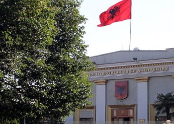 TIRANA, ALBANIA - 2013/09/05: The Albanian parliament in Tirana. (Photo by Dominic Dudley/Pacific Press/LightRocket via Getty Images)