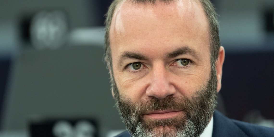 epa07850025 Chairman of the EPP Group in the European Parliament Manfred Weber  reacts during the debate on Britain's withdrawal from the European Union during a debate on Brexit at the European Parliament  in Strasbourg, France, 18 September 2019.  EPA-EFE/PATRICK SEEGER